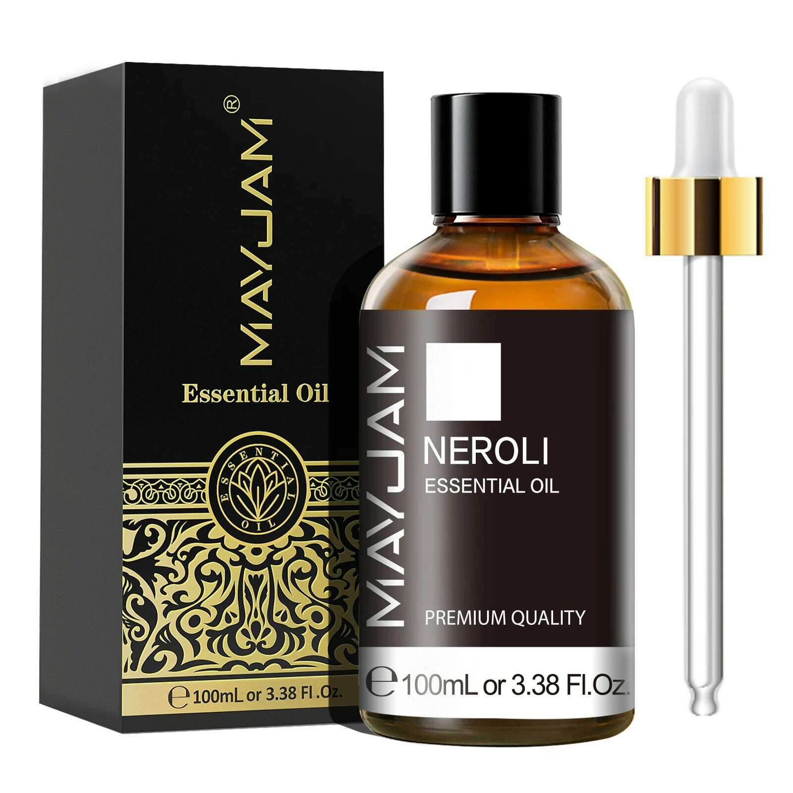 MAYJAM 1PCS 100ML Essential Oil with Dropper Sandalwood Lavender Eucalyptus Vanilla Aroma Oil For Humidifier Scent Candle Burner - KIMLUD