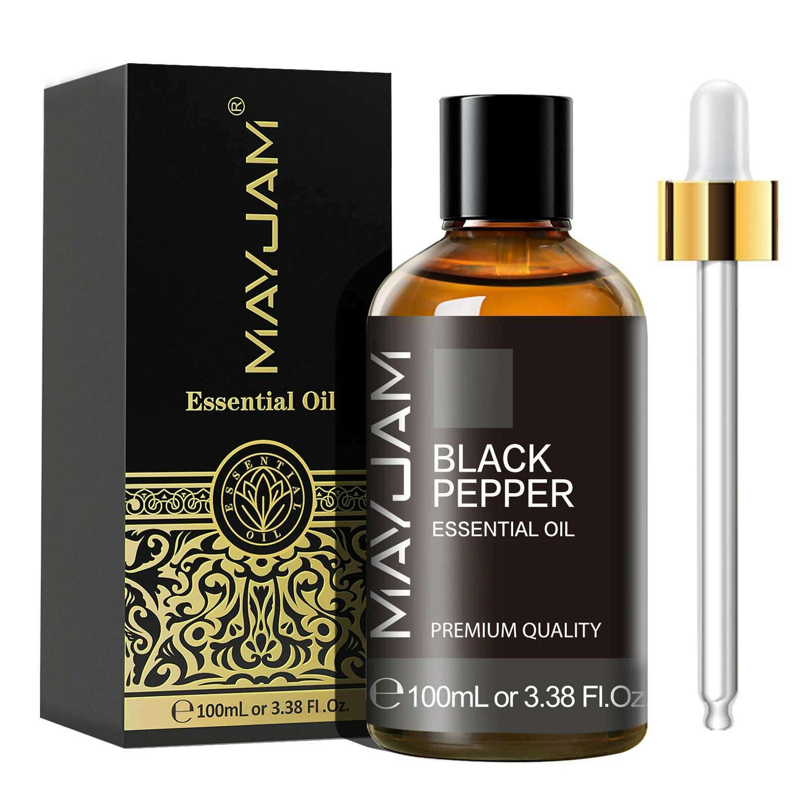 MAYJAM 1PCS 100ML Essential Oil with Dropper Sandalwood Lavender Eucalyptus Vanilla Aroma Oil For Humidifier Scent Candle Burner - KIMLUD