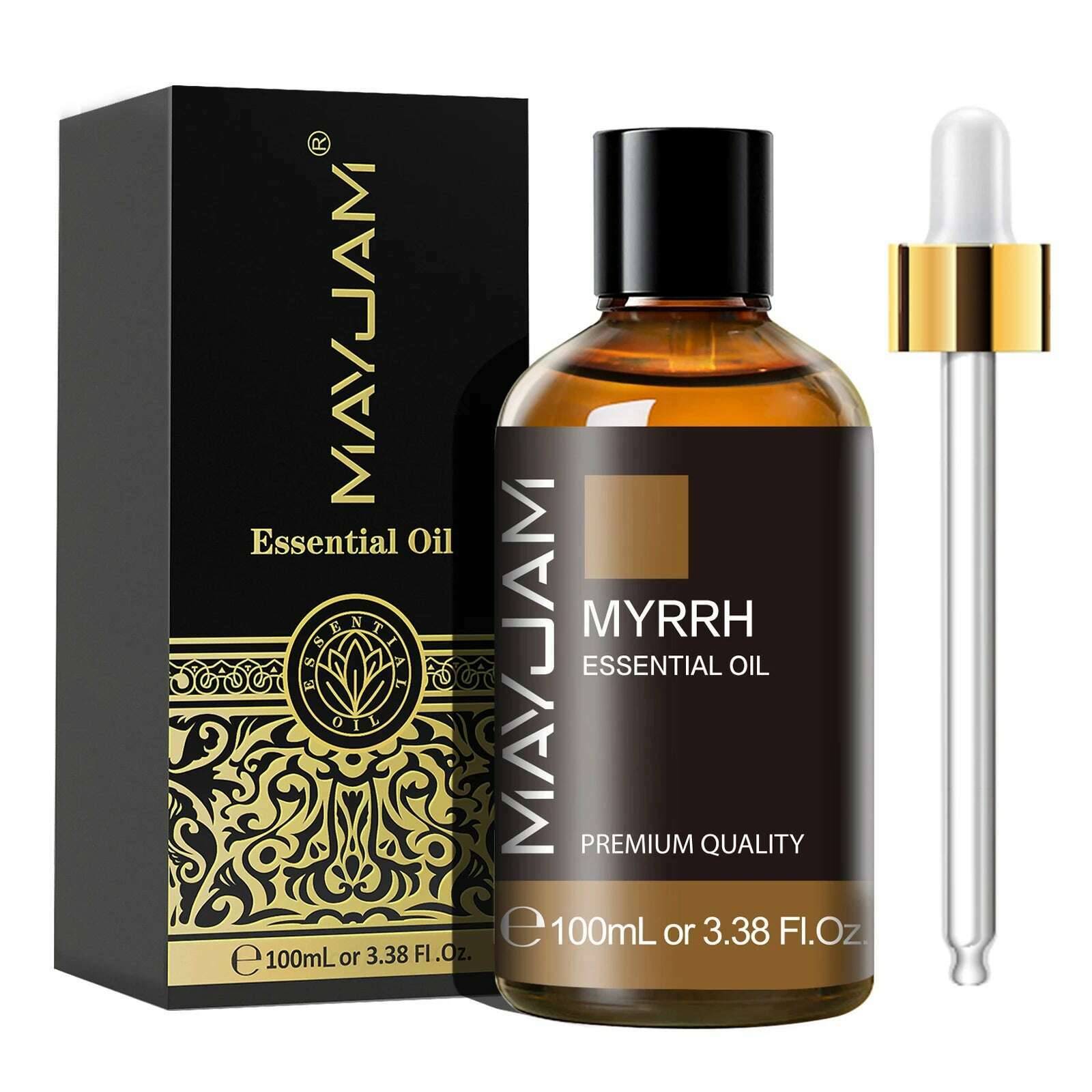 MAYJAM 1PCS 100ML Essential Oil with Dropper Sandalwood Lavender Eucalyptus Vanilla Aroma Oil For Humidifier Scent Candle Burner - KIMLUD