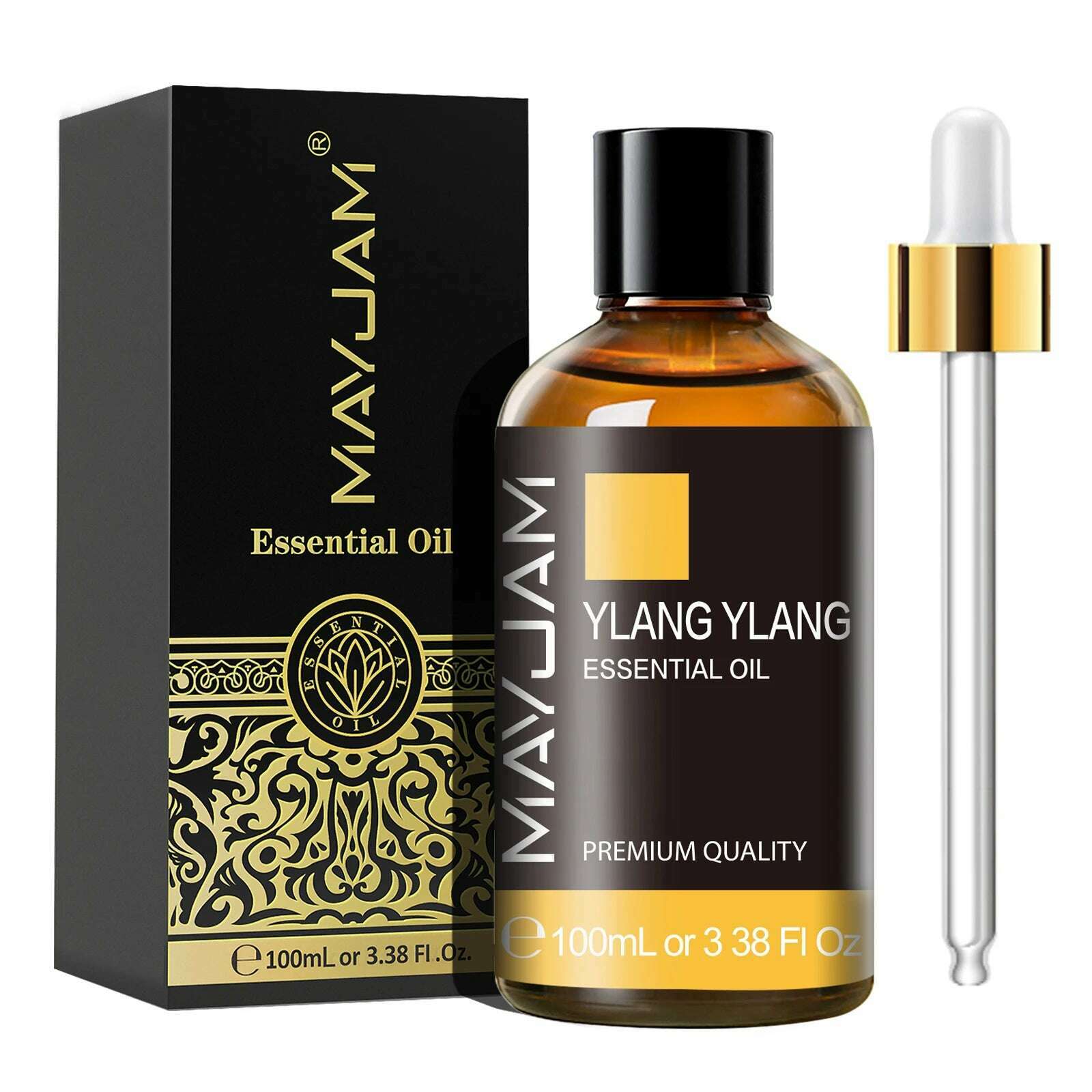 MAYJAM 1PCS 100ML Essential Oil with Dropper Sandalwood Lavender Eucalyptus Vanilla Aroma Oil For Humidifier Scent Candle Burner - KIMLUD
