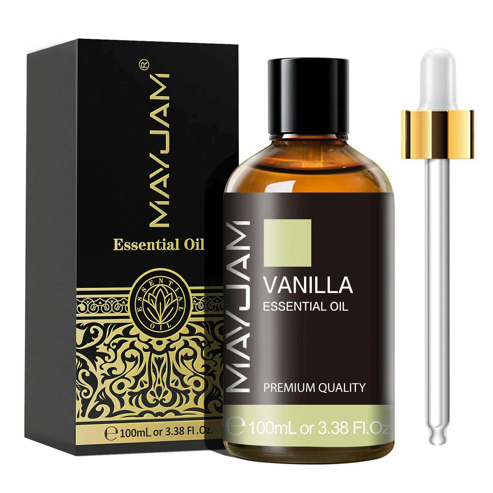 MAYJAM 1PCS 100ML Essential Oil with Dropper Sandalwood Lavender Eucalyptus Vanilla Aroma Oil For Humidifier Scent Candle Burner - KIMLUD