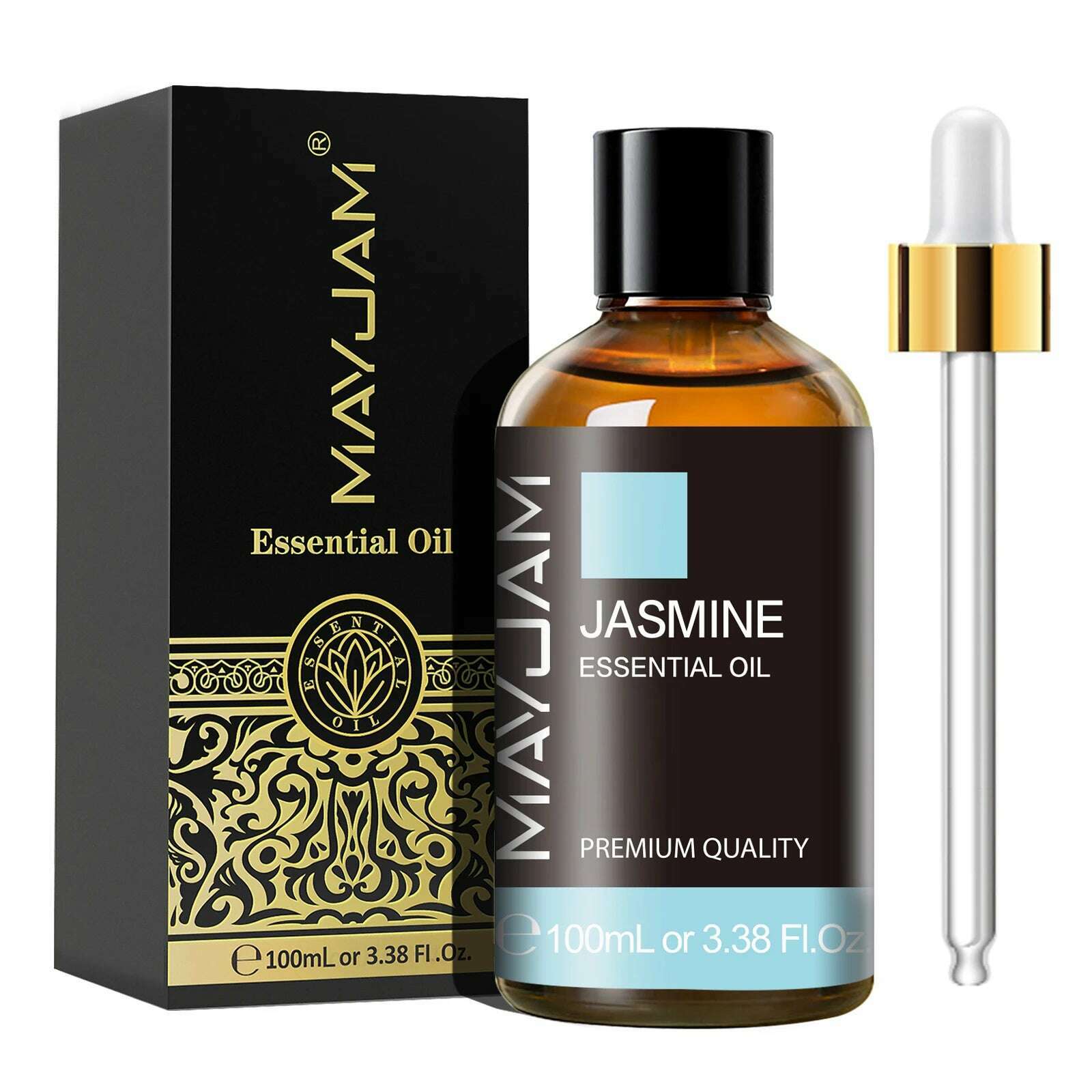 MAYJAM 1PCS 100ML Essential Oil with Dropper Sandalwood Lavender Eucalyptus Vanilla Aroma Oil For Humidifier Scent Candle Burner - KIMLUD
