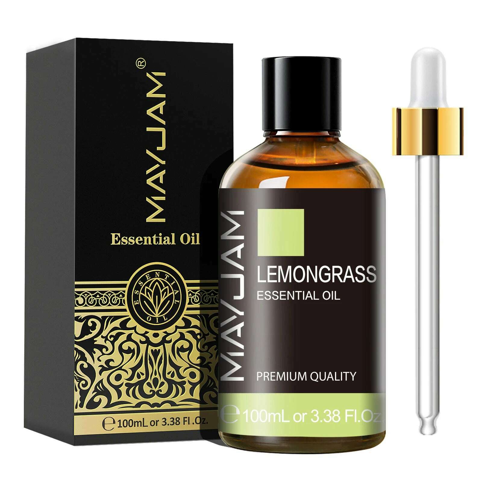 MAYJAM 1PCS 100ML Essential Oil with Dropper Sandalwood Lavender Eucalyptus Vanilla Aroma Oil For Humidifier Scent Candle Burner - KIMLUD