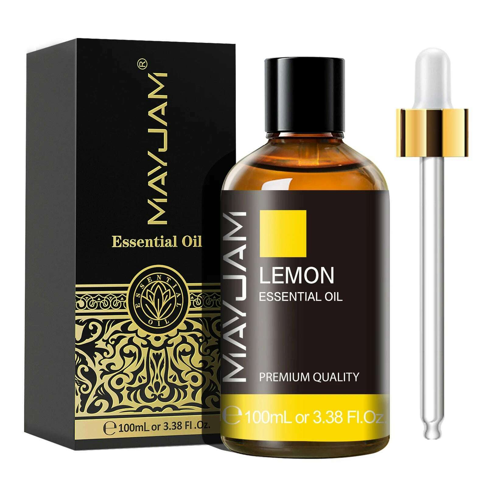 MAYJAM 1PCS 100ML Essential Oil with Dropper Sandalwood Lavender Eucalyptus Vanilla Aroma Oil For Humidifier Scent Candle Burner - KIMLUD
