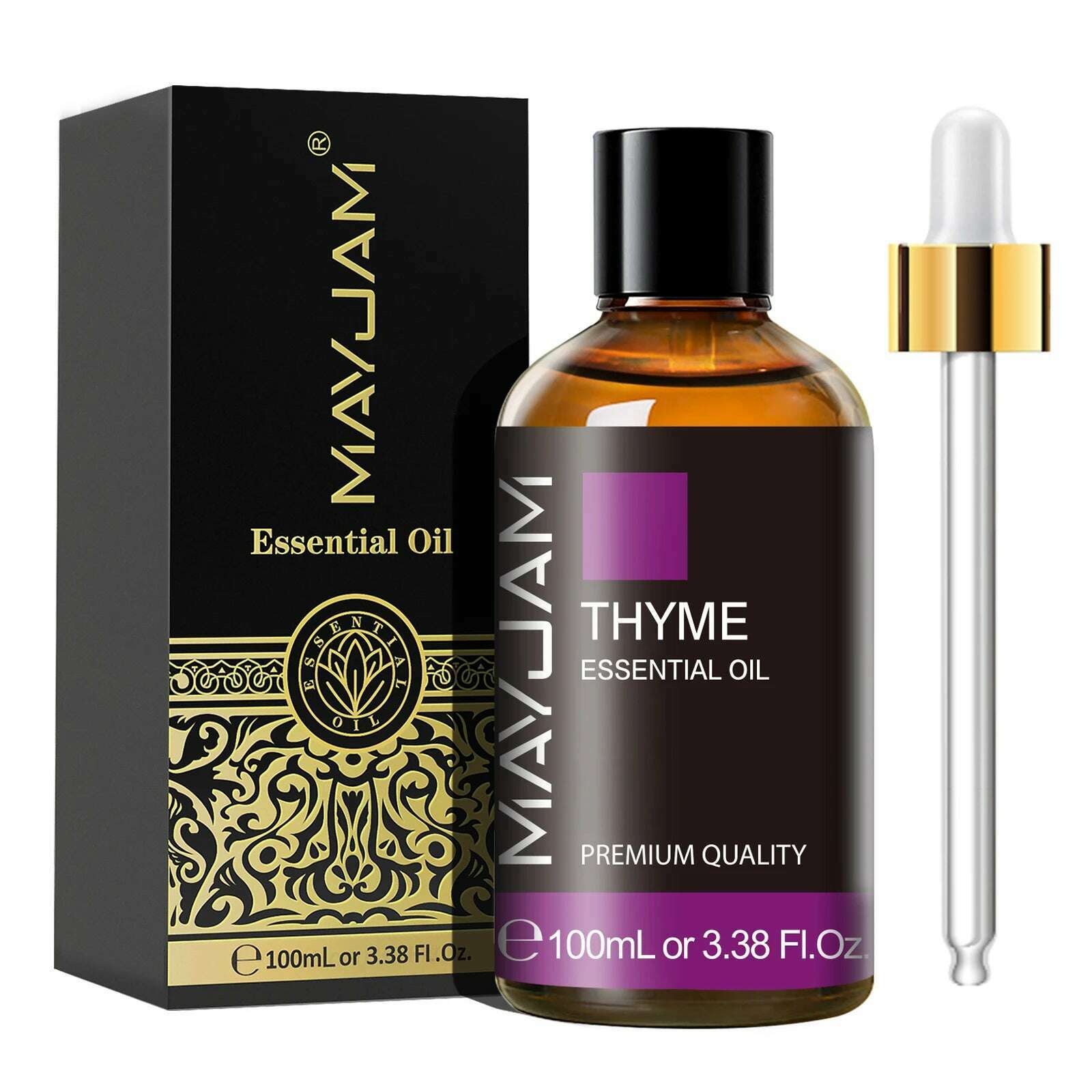MAYJAM 1PCS 100ML Essential Oil with Dropper Sandalwood Lavender Eucalyptus Vanilla Aroma Oil For Humidifier Scent Candle Burner - KIMLUD