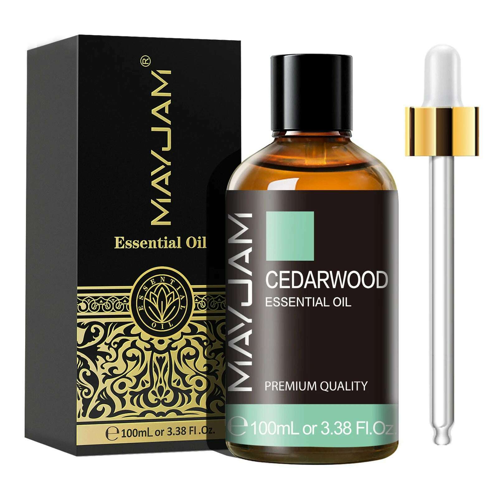 MAYJAM 1PCS 100ML Essential Oil with Dropper Sandalwood Lavender Eucalyptus Vanilla Aroma Oil For Humidifier Scent Candle Burner - KIMLUD