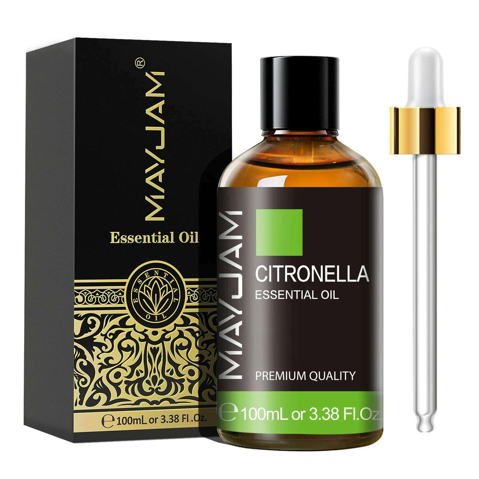 MAYJAM 1PCS 100ML Essential Oil with Dropper Sandalwood Lavender Eucalyptus Vanilla Aroma Oil For Humidifier Scent Candle Burner - KIMLUD