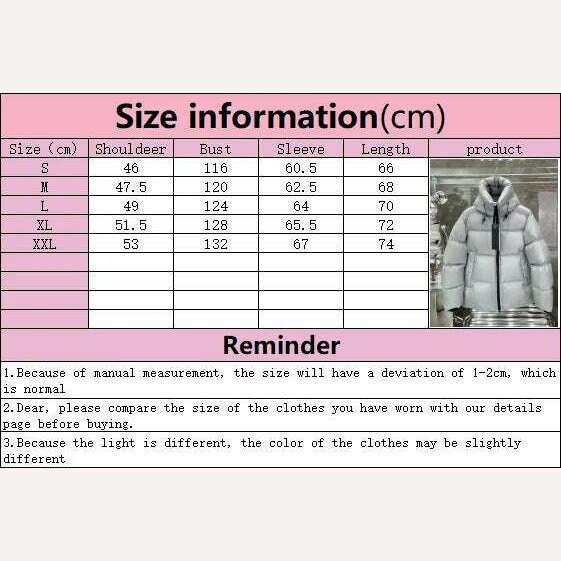 KIMLUD, Men and women Autumn and winter Coat y2k Standing collar outdoor wind protection and warmth fashion leisure Hooded down jacket, KIMLUD Women's Clothes