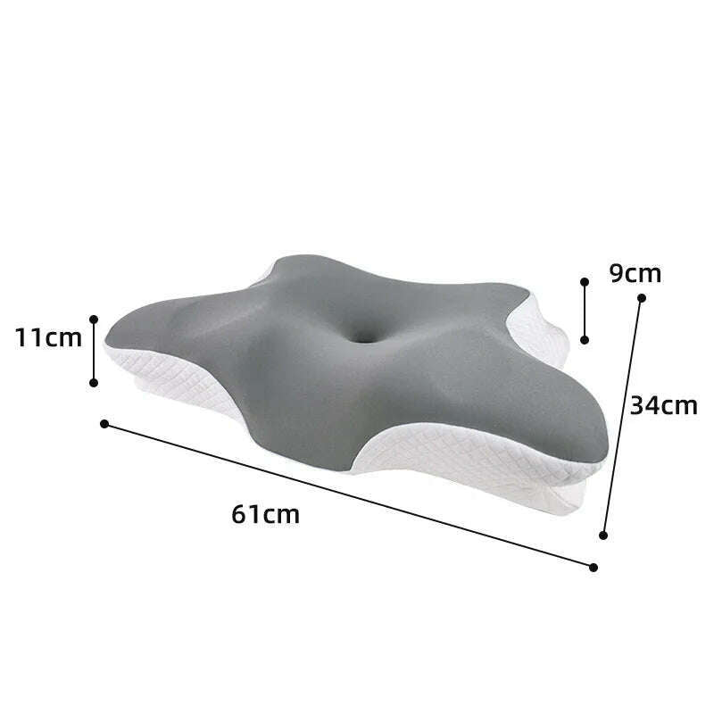 KIMLUD, Men and women Butterfly sleep Memory Sponge Comfortable pillow Slow rebound zero pressure butterfly pillow neck protector, KIMLUD Womens Clothes