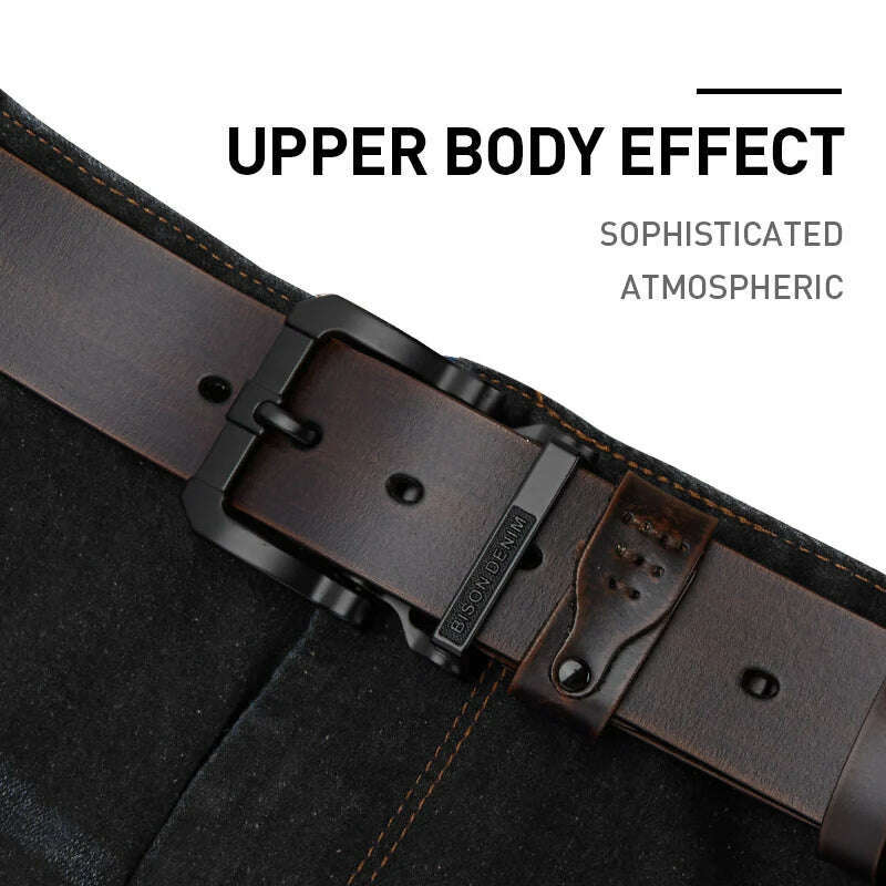 KIMLUD, Men Belt Male High Quality Leather Belt Men Male Genuine Leather Strap Luxury Pin Buckle Fancy Vintage Jeans Free Shipping 2024, KIMLUD Womens Clothes