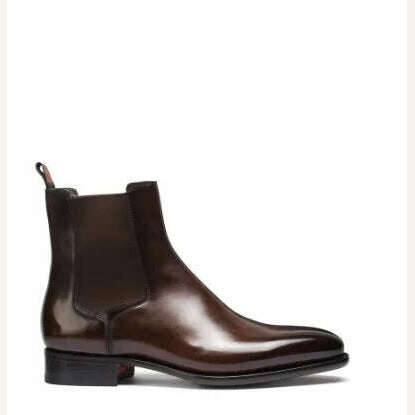 Men Chelsea Boots High Quality Men Ankle Boot Male Vinage Classic Dress Shoes Black Brown Business Madehand Men Shoes - KIMLUD