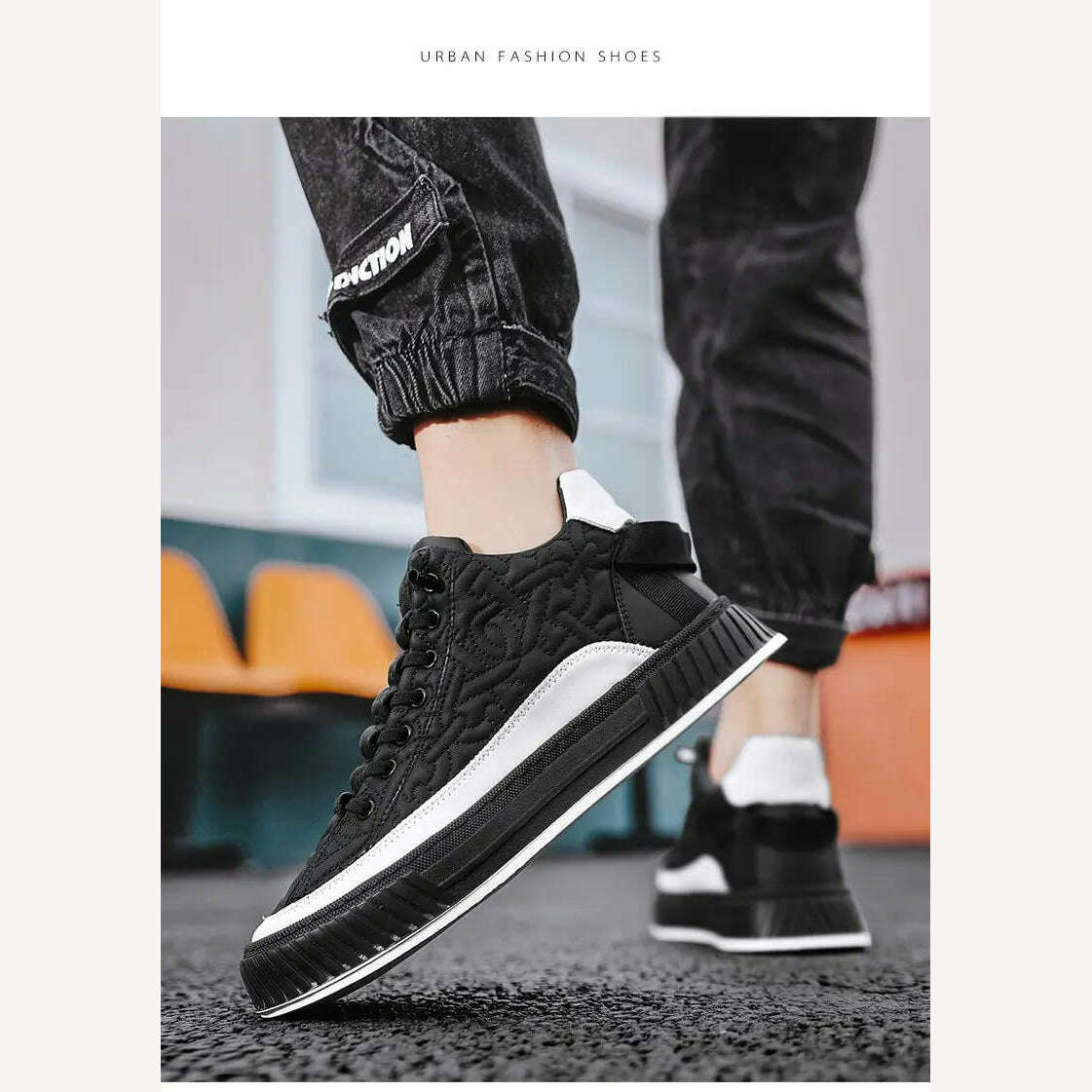 KIMLUD, Men Chunky Sneakers Fashion Light Non-slip Luxury Brand Men's Sneakers 2023 Designer Male Casual Board Shoe Man's Vulcanize Shoe, KIMLUD Women's Clothes