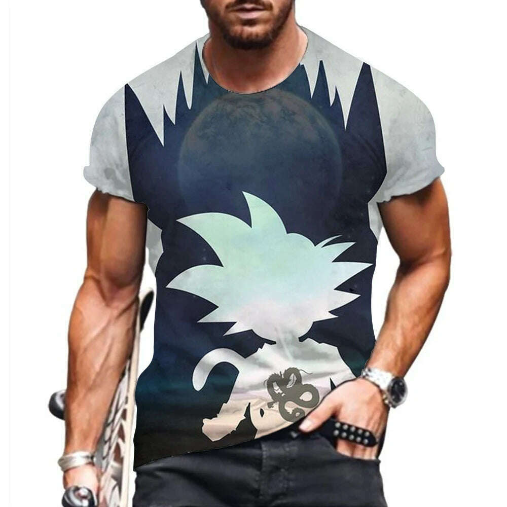 KIMLUD, Men T Shirt Men's T-shirt 2024 Tops Dragon Ball Z Y2k Shirts New Vegeta Goku Short Sleeve Clothing Harajuku Style Streetwear, TX2024WD1388 / 120, KIMLUD APPAREL - Womens Clothes