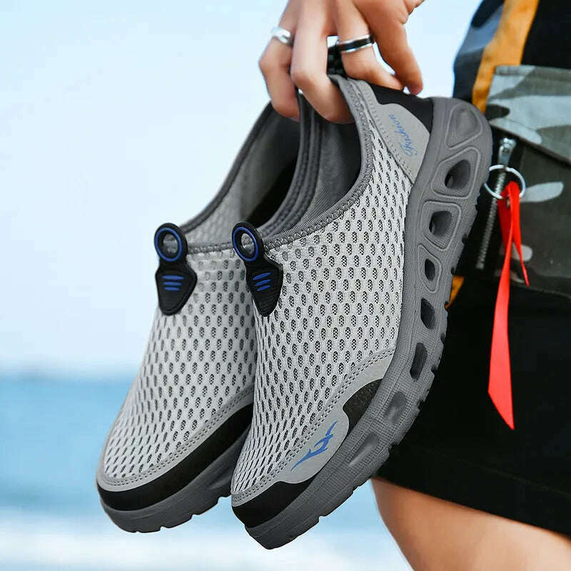 KIMLUD, Men Water Shoes Upstream Sneakers Outdoor Hiking Fishing Aqua Beach Shoes Seaside Barefoot Sports Gym Shoes Breathable Plus Size, KIMLUD Womens Clothes