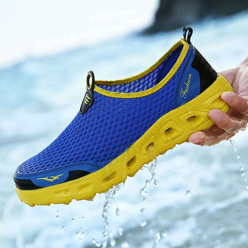 KIMLUD, Men Water Shoes Upstream Sneakers Outdoor Hiking Fishing Aqua Beach Shoes Seaside Barefoot Sports Gym Shoes Breathable Plus Size, KIMLUD Women's Clothes