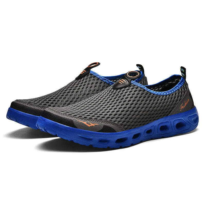 KIMLUD, Men Water Shoes Upstream Sneakers Outdoor Hiking Fishing Aqua Beach Shoes Seaside Barefoot Sports Gym Shoes Breathable Plus Size, shenhui / 45, KIMLUD APPAREL - Womens Clothes
