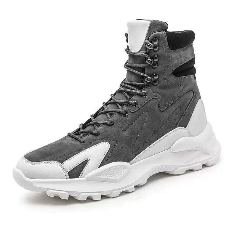 Men Winter Fashion Casual Luxury Platform Shoes Boots Classic 2023 Outdoor Activities Warm Male Formal Sneakers Original Brand - KIMLUD