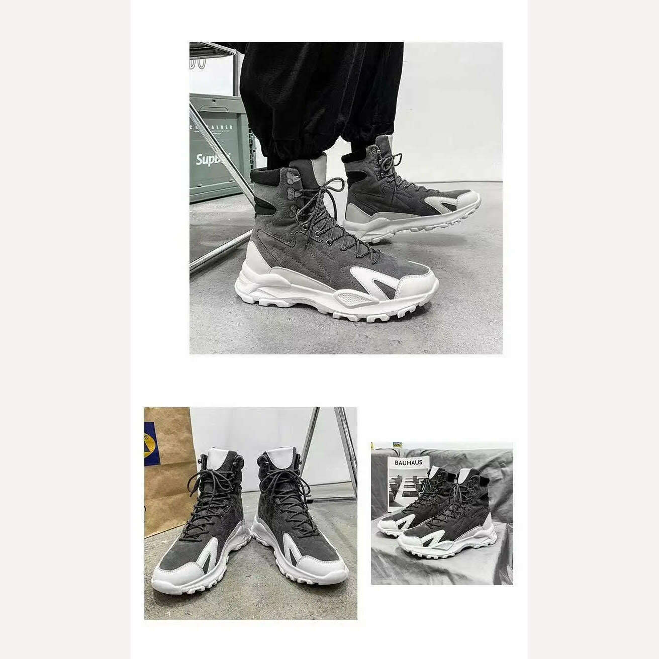Men Winter Fashion Casual Luxury Platform Shoes Boots Classic 2023 Outdoor Activities Warm Male Formal Sneakers Original Brand - KIMLUD