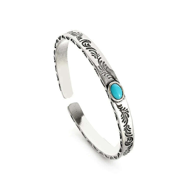 Men's Personalized Retro Ethnic Animal Pixiu Bangles Men Women Cuff Bracelets Casual Jewelry Gifts - KIMLUD