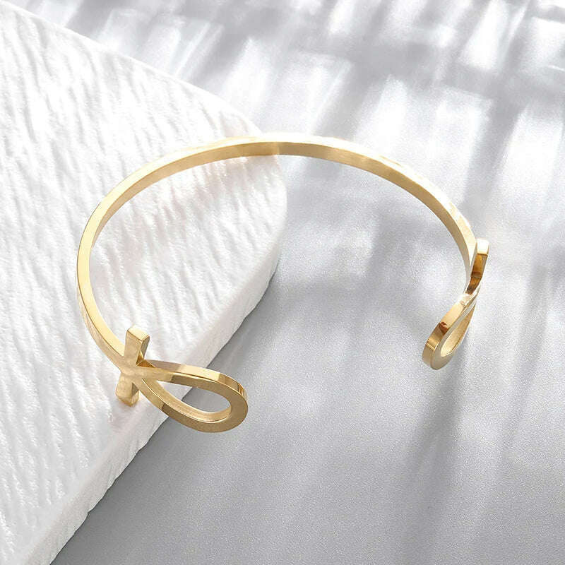 Men's Personalized Retro Ethnic Animal Pixiu Bangles Men Women Cuff Bracelets Casual Jewelry Gifts - KIMLUD