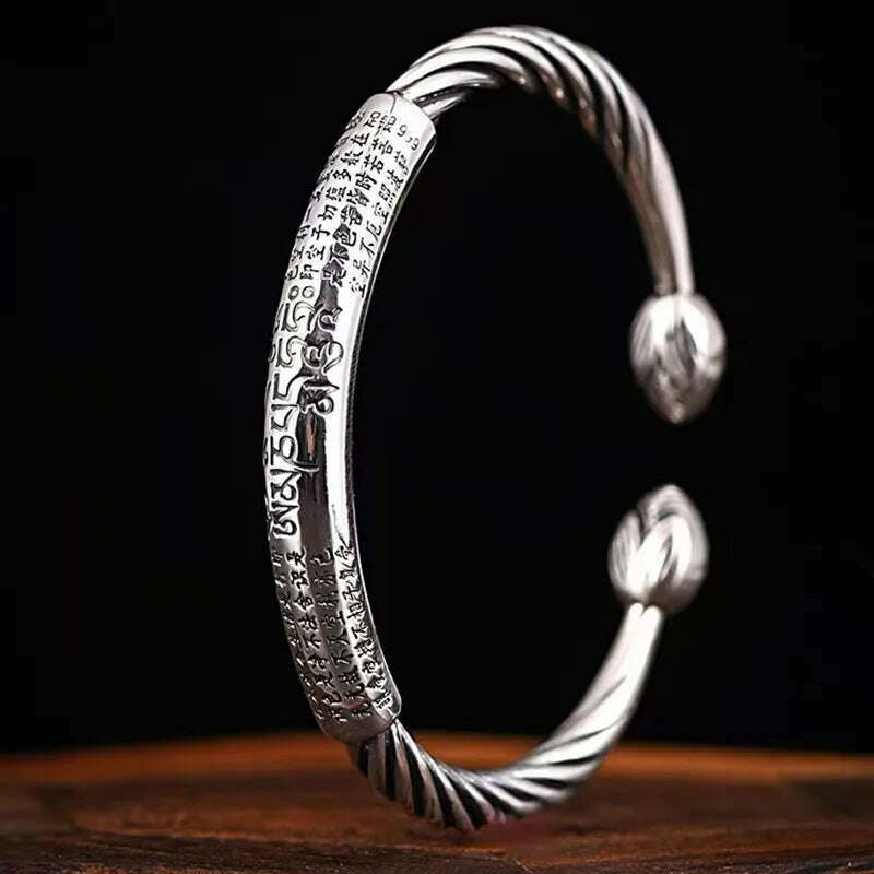 Men's Personalized Retro Ethnic Animal Pixiu Bangles Men Women Cuff Bracelets Casual Jewelry Gifts - KIMLUD