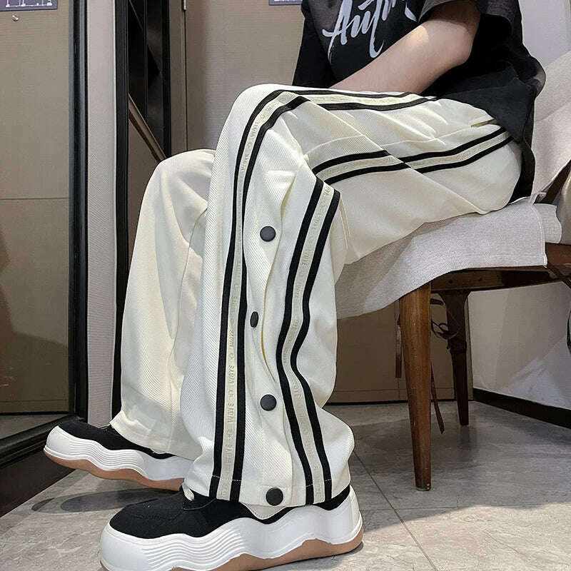 KIMLUD, Men's Sasual Loose Pants Wide Leg Pants Artistic Innovation Design Trend Spring Summer Youth Fashion Japanese Korean Fashion, KIMLUD Womens Clothes
