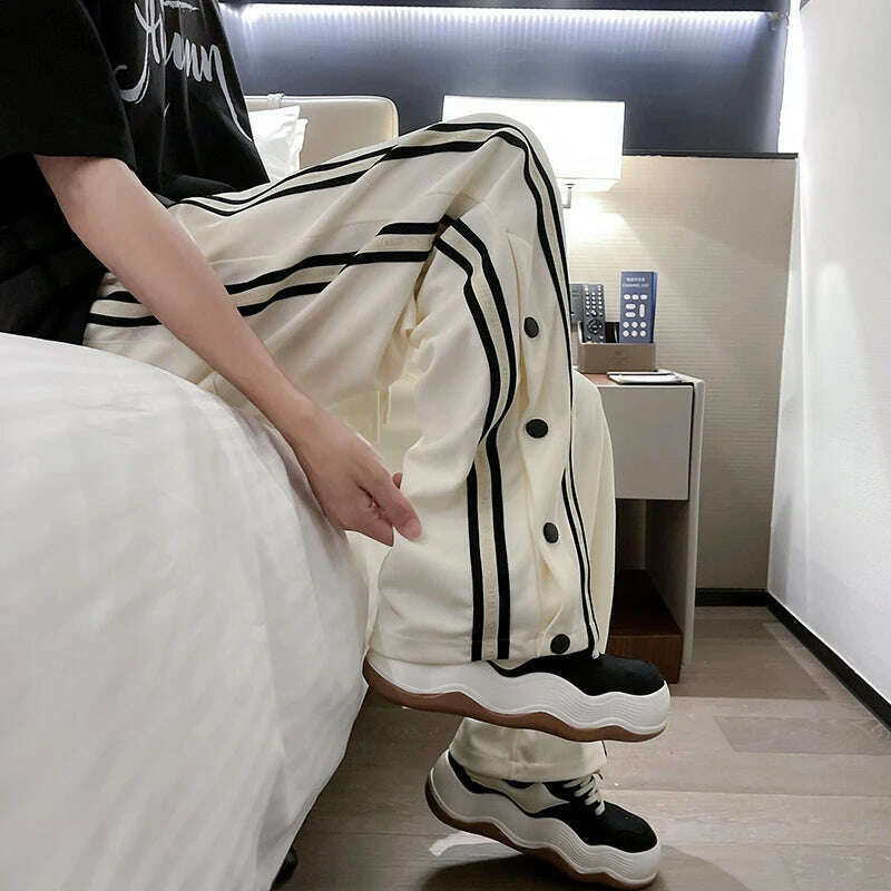 KIMLUD, Men's Sasual Loose Pants Wide Leg Pants Artistic Innovation Design Trend Spring Summer Youth Fashion Japanese Korean Fashion, KIMLUD Womens Clothes