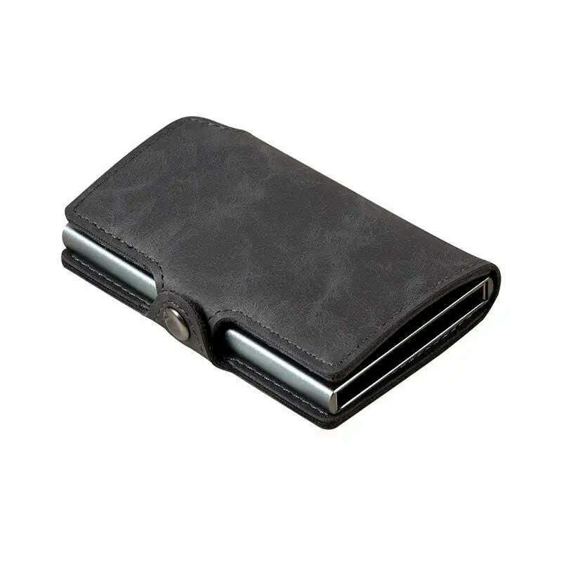 Mens Slim Wallet with Money Clip Pop up RFID Blocking Credit Card Holder Minimalist Wallet for Men - KIMLUD