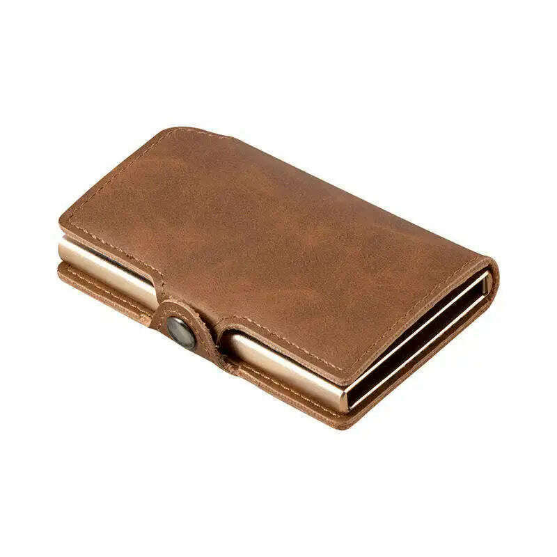Mens Slim Wallet with Money Clip Pop up RFID Blocking Credit Card Holder Minimalist Wallet for Men - KIMLUD