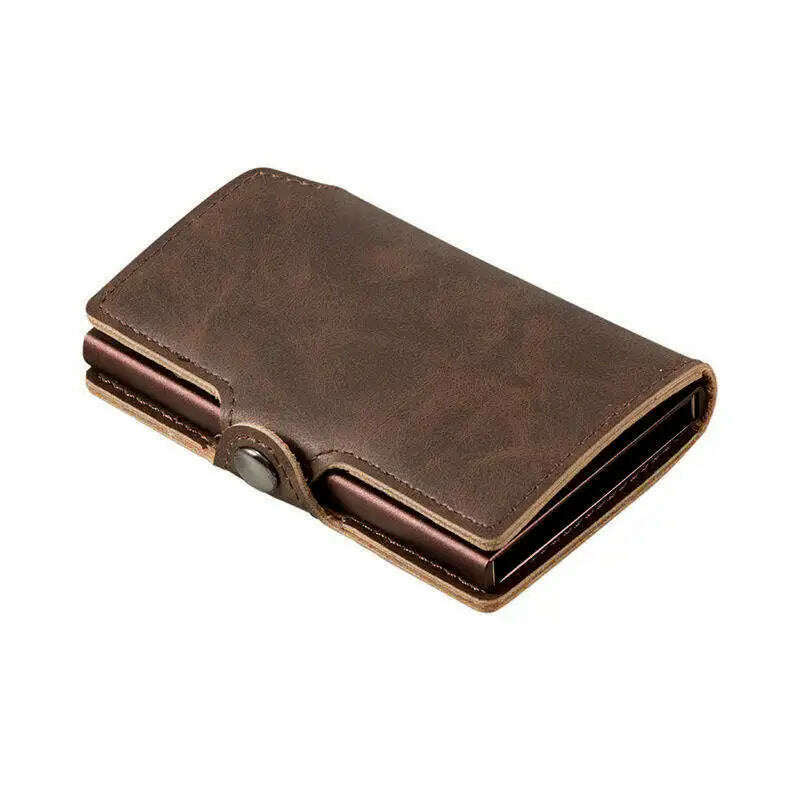 Mens Slim Wallet with Money Clip Pop up RFID Blocking Credit Card Holder Minimalist Wallet for Men - KIMLUD