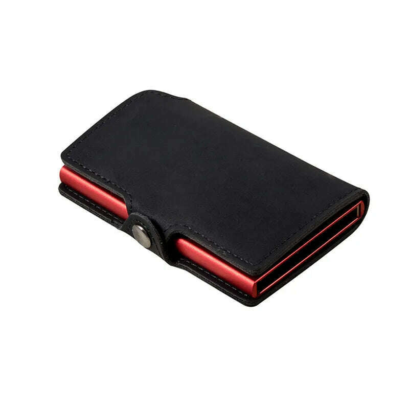 Mens Slim Wallet with Money Clip Pop up RFID Blocking Credit Card Holder Minimalist Wallet for Men - KIMLUD
