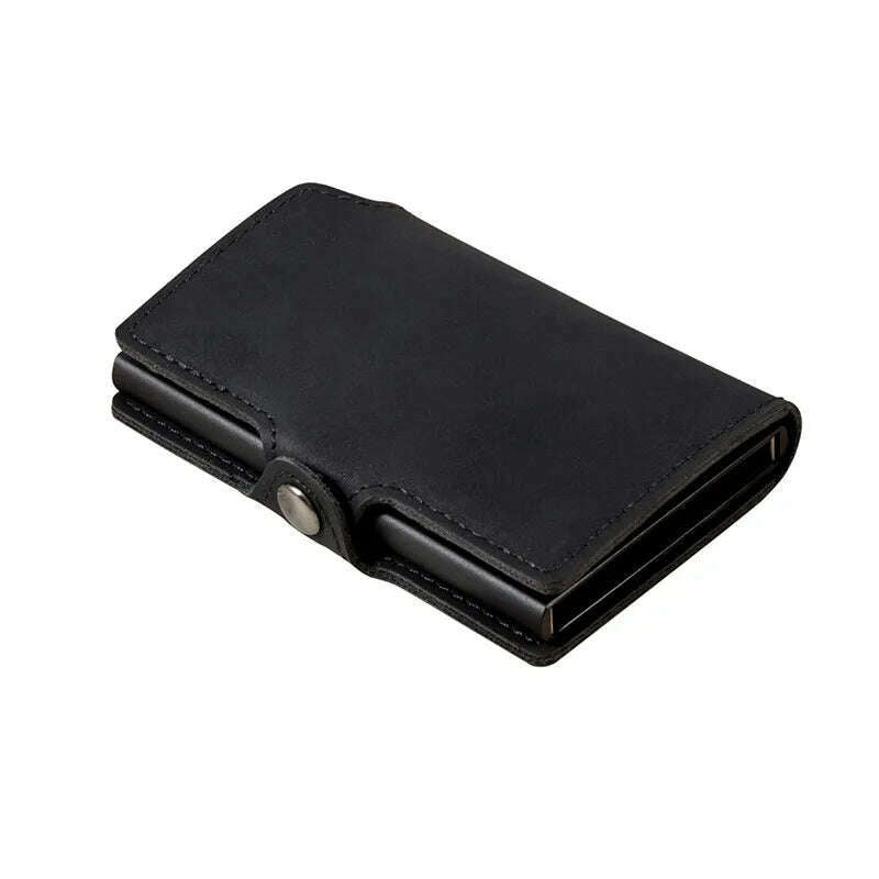 Mens Slim Wallet with Money Clip Pop up RFID Blocking Credit Card Holder Minimalist Wallet for Men - KIMLUD