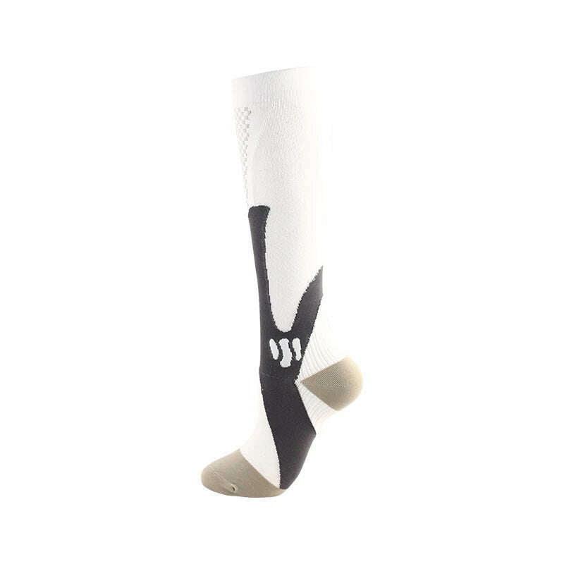Men's Sports Compression Socks Varicose Veins Cycling Socks Nursing Running Compression Socks Nurse Outdoor Natural Hiking - KIMLUD