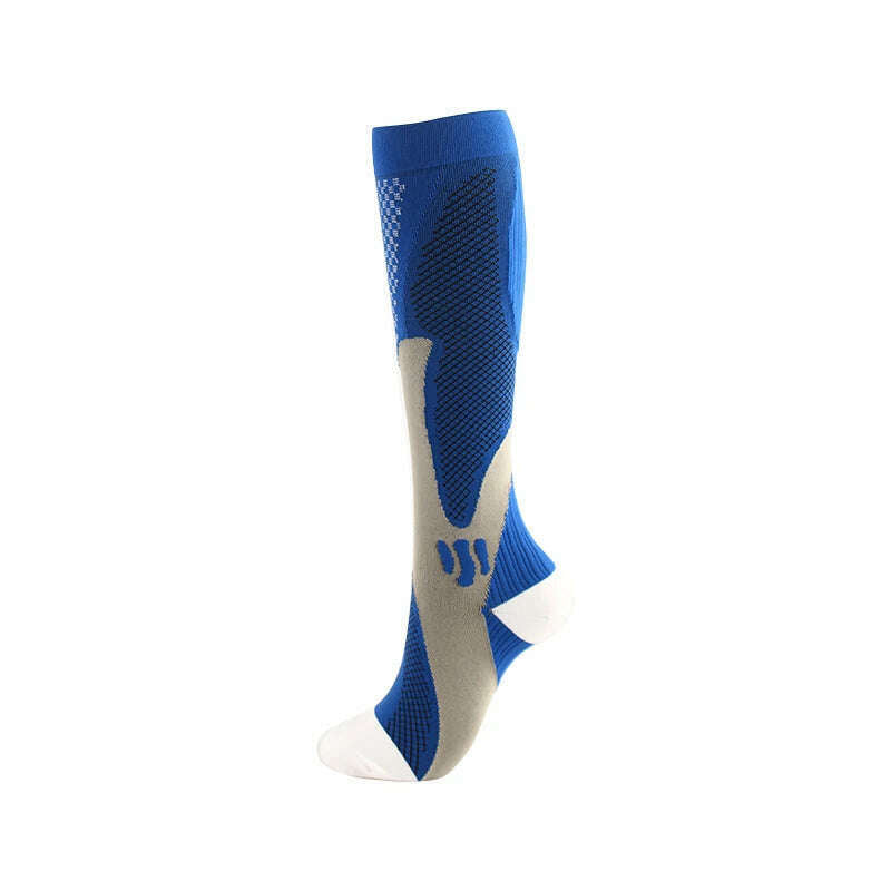 Men's Sports Compression Socks Varicose Veins Cycling Socks Nursing Running Compression Socks Nurse Outdoor Natural Hiking - KIMLUD