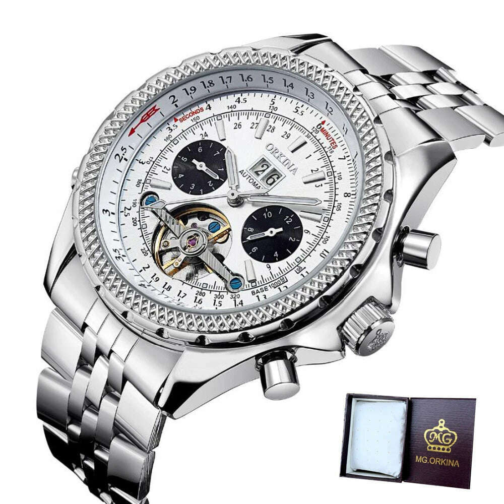 KIMLUD, MGORKINA Mechanic Watch Top Brand Luxury Mens Watches Automatic Luxury Watch Men Sport Wristwatch Mens Reloj Hombre Tourbillon, KC082-6with box / CHINA, KIMLUD Women's Clothes