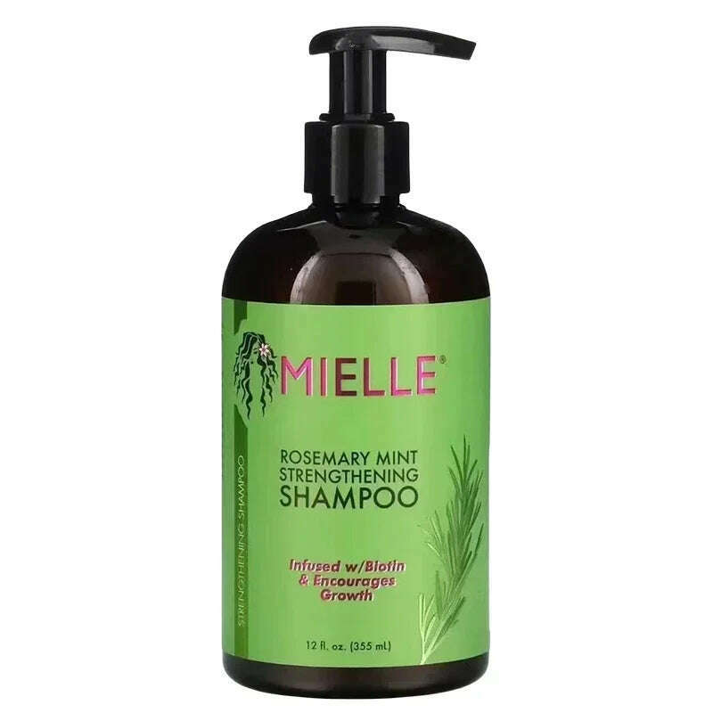 KIMLUD, Mielle Original Hair Growth Essential Oil Rosemary Mint Hair Strengthening Nourishing Treatment for Split Ends and Dry Hair Mask, shampoo 355ML, KIMLUD APPAREL - Womens Clothes