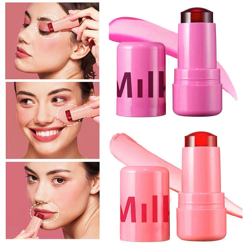 KIMLUD, Milk Blush Stick Crystal Jelly Blush Multi Use Brighten Skin Blush Stick Transparent Jelly Tint Stick Matte Contour Makeup Hot, KIMLUD Womens Clothes