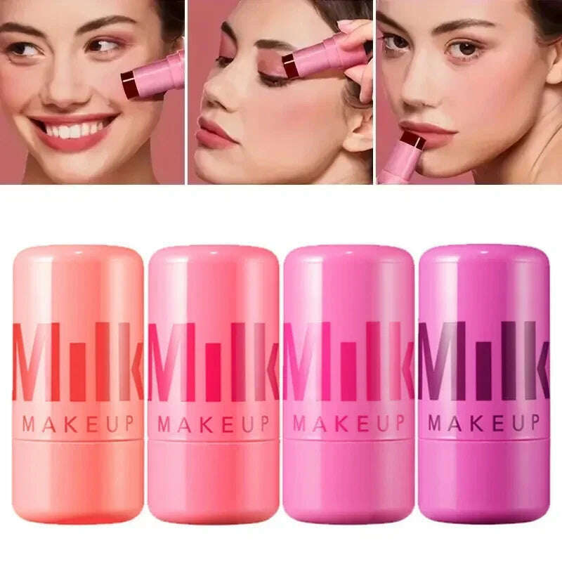 KIMLUD, Milk Makeup Jelly Tint Milk Makeup Jelly Tint Lip And Cheek Stick Light Blush Fake Plain Lipstick Lipstick 2 In 1, KIMLUD Womens Clothes