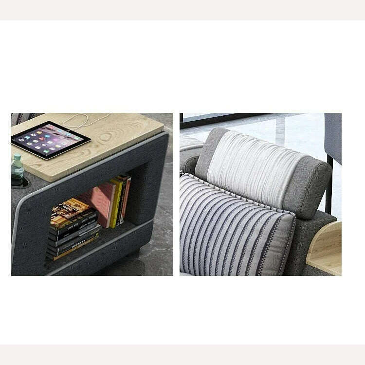 KIMLUD, MINGDIBAO Bluetooth Sectional Sofa Bed Sets Big U Shape Corner Cloth Couch with Speaker Sound System for Living Room Furniture, KIMLUD Womens Clothes