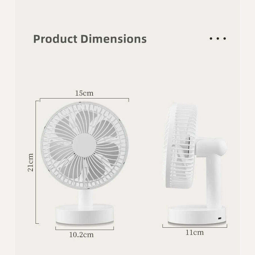 Mini USB Table Fan 4 Speeds Portable Desktop Table Cooling Fan Powered by USB Strong Wind Kipas USB Desk Fan - KIMLUD