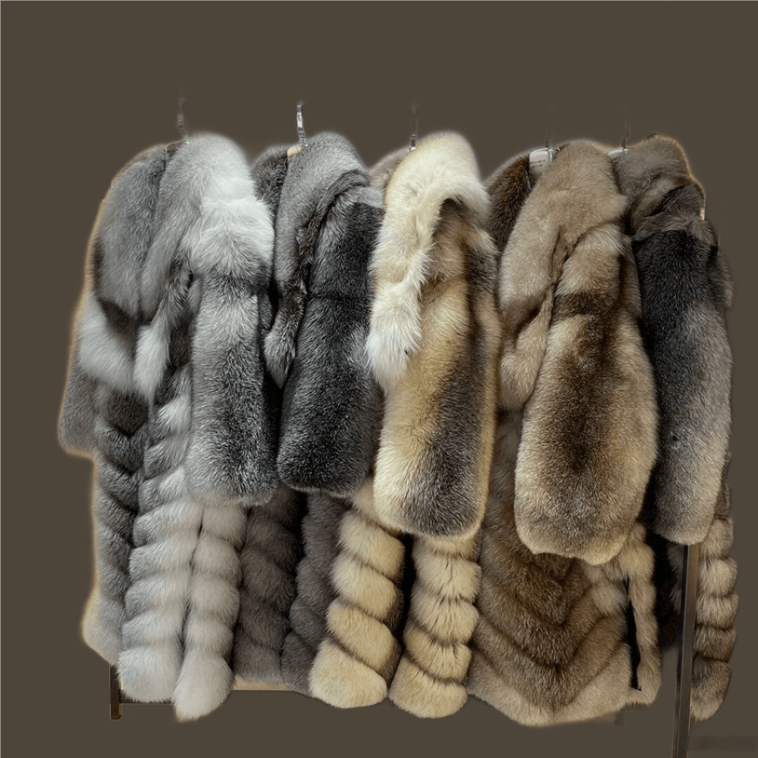 KIMLUD, MISSJANEFUR 2022 Luxury Crystal Fox Fur Coat Women Long over the Knee Warm Real Fur Overcoat Winter Women Outwear Natual Fur, KIMLUD Womens Clothes