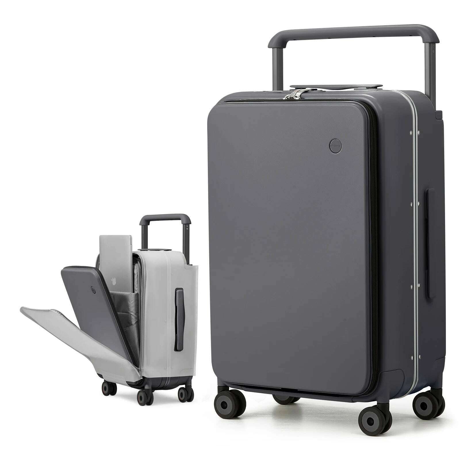 KIMLUD, Mixi 2024 New Design Wide Handle Suitcase Men Carry-On Luggage Women Travel Trolley Case 20 Inch Cabin PC Aluminum Frame M9275, KIMLUD Womens Clothes