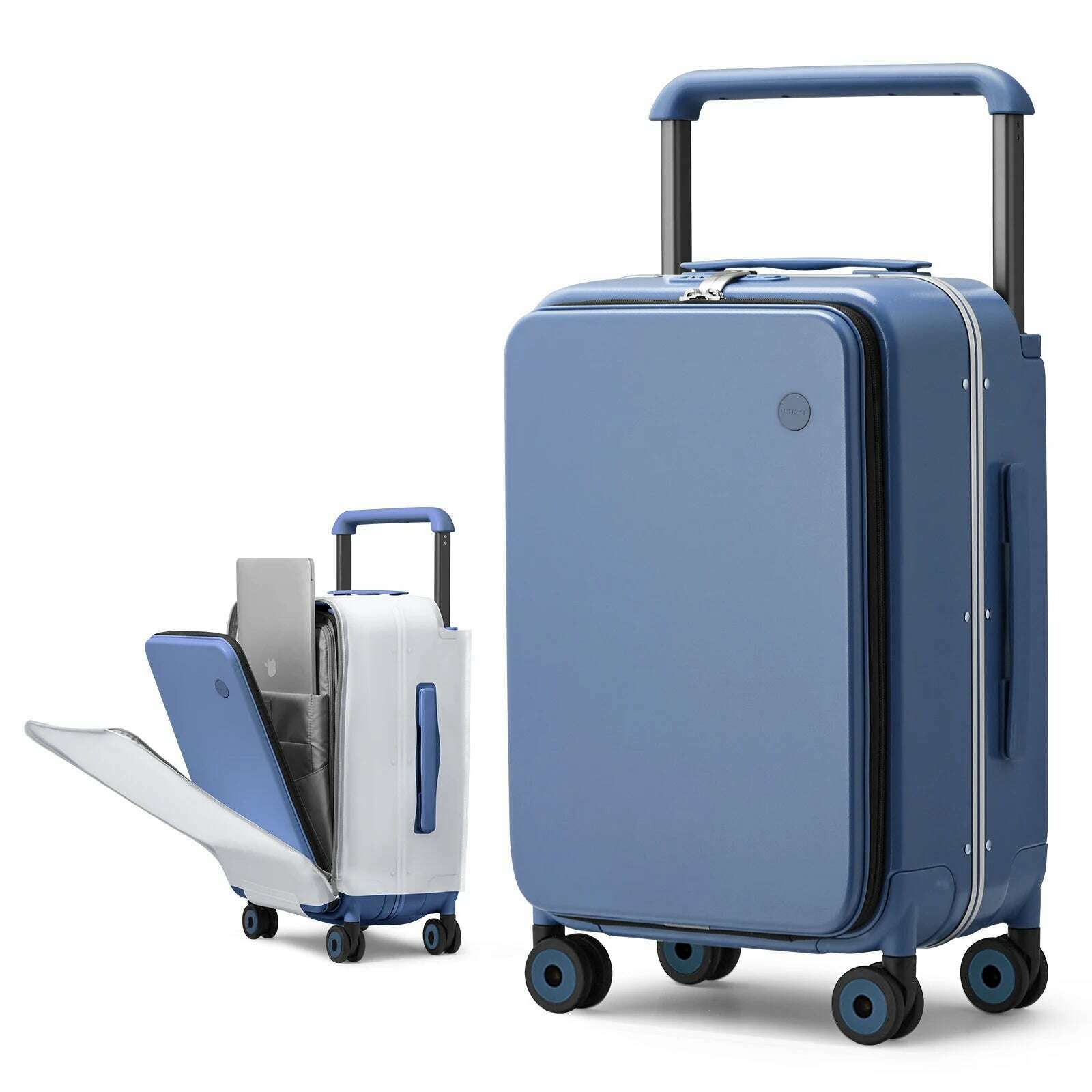 KIMLUD, Mixi 2024 New Design Wide Handle Suitcase Men Carry-On Luggage Women Travel Trolley Case 20 Inch Cabin PC Aluminum Frame M9275, KIMLUD Womens Clothes