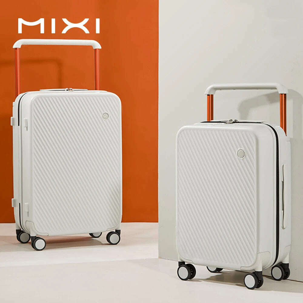 KIMLUD, Mixi Wide Handle Travel Luggage Suitcase Rolling Spinner Wheels Hardside PC TSA Lock 20 24 Inch Unisex, KIMLUD Womens Clothes