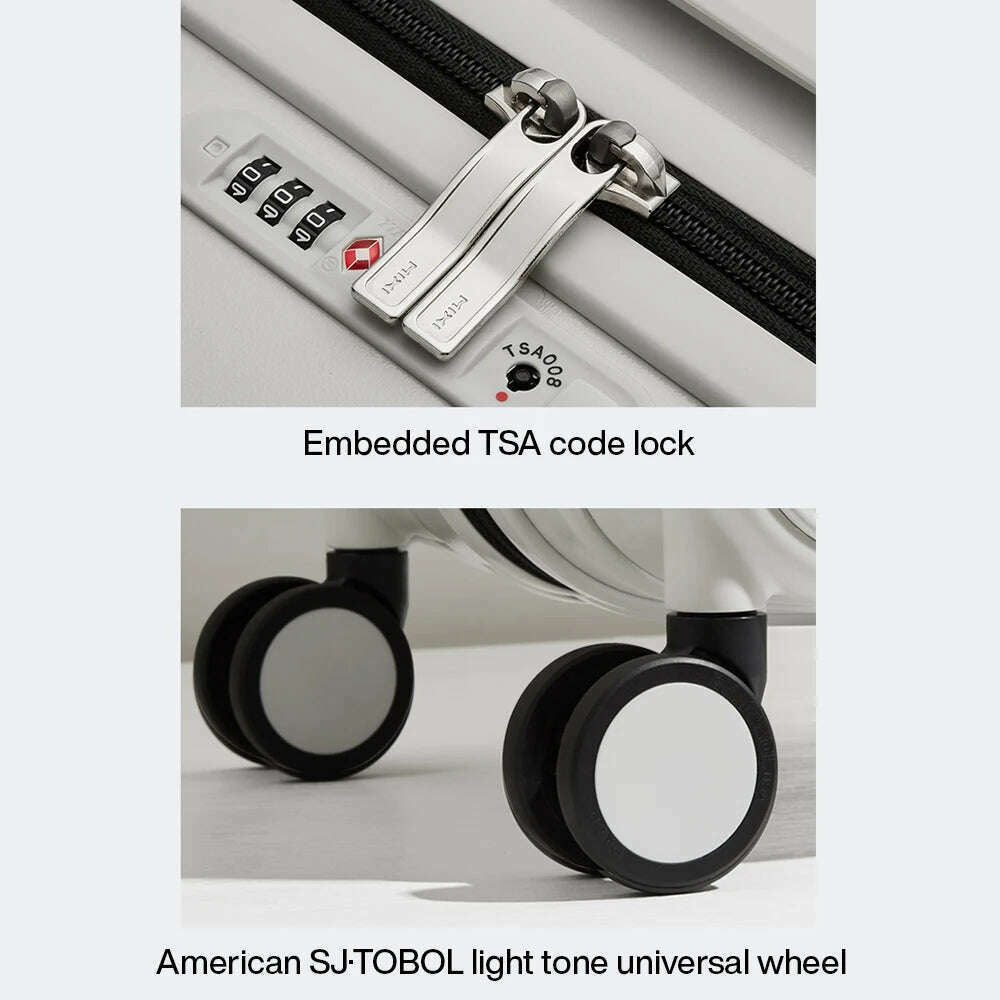 KIMLUD, Mixi Wide Handle Travel Luggage Suitcase Rolling Spinner Wheels Hardside PC TSA Lock 20 24 Inch Unisex, KIMLUD Womens Clothes