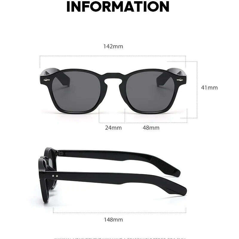 MIZHO Original Brand Design PC Frames Gradient Tiny Sunglasses Women High Quality UVB Brown oculos de sol masculino Eyewear Men - KIMLUD