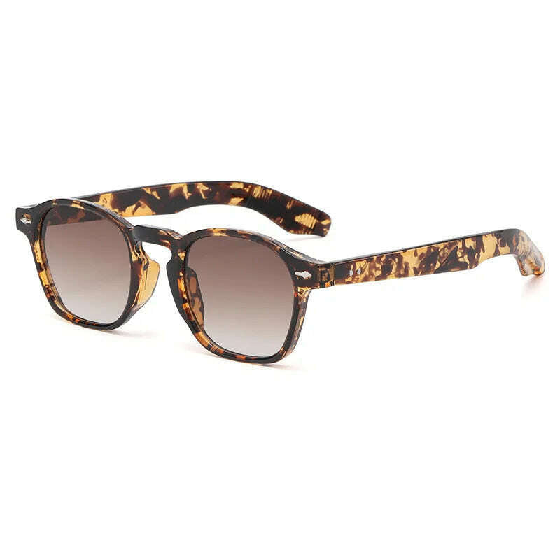 MIZHO Original Brand Design PC Frames Gradient Tiny Sunglasses Women High Quality UVB Brown oculos de sol masculino Eyewear Men - KIMLUD