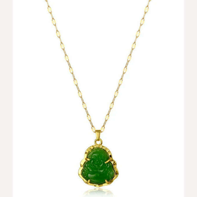 KIMLUD, Moda shell flower pendant necklace heart pearl evil eye charm Women Girls Party Jewelry Collier buddha Neck Accessory Vintage, necklace 30, KIMLUD APPAREL - Womens Clothes