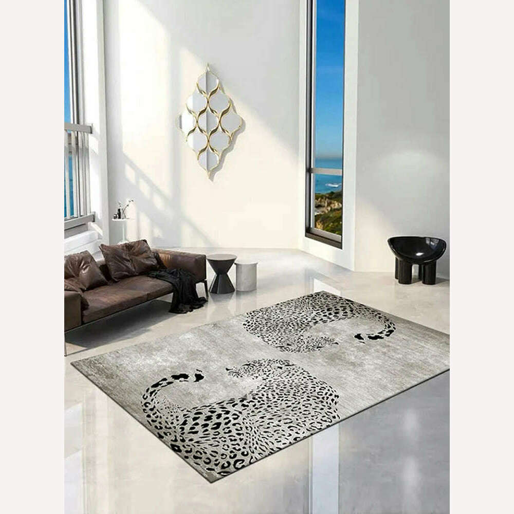 KIMLUD, Modern Art Rug Large Area Living Room Rug Luxury Comfortable Refreshing Bedroom Rugs Home Decoration Carpet Coffee Table Carpets, KIMLUD Womens Clothes
