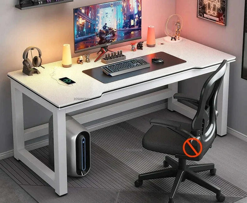 KIMLUD, modern Desktop Computer Desks Household Office Table Gaming Pc Bedroom Student Study Table Writing Desk Table Office Furniture Z, A-white A-80cm, KIMLUD APPAREL - Womens Clothes